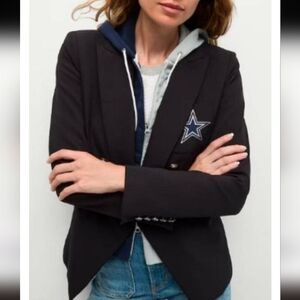 Veronica Beard NFL Dickey Black Jacket Dallas Cowboys Sz 00 ( No Hoody) NEW